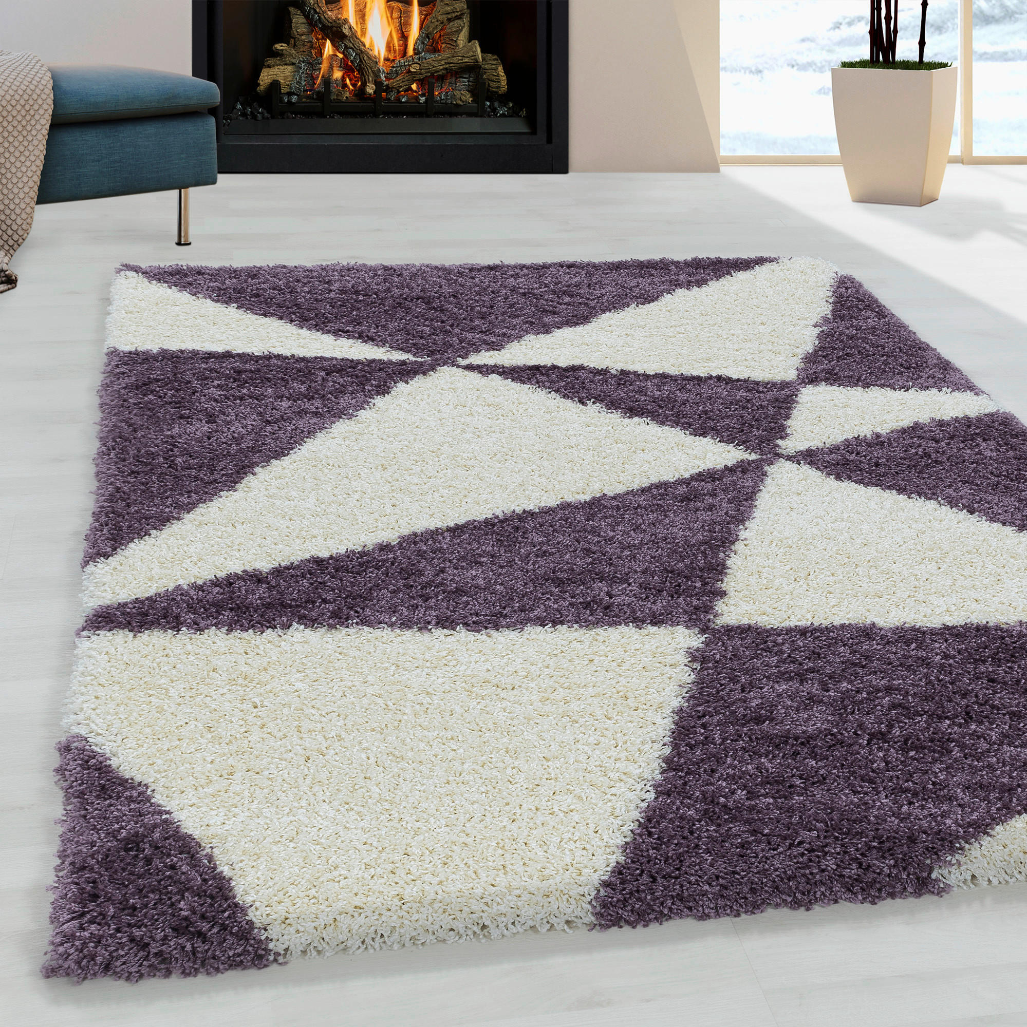 HOCHFLORTEPPICH 140/200 cm Tango 3101 Lila Lila  - Lila, Design, Textil (140/200cm)