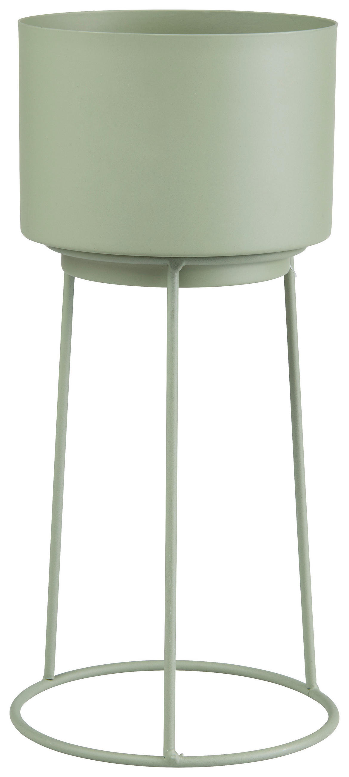 PFLANZENTOPF 14/30 cm Grün  - Grün, Trend, Metall (14/30cm) - Ambia Home
