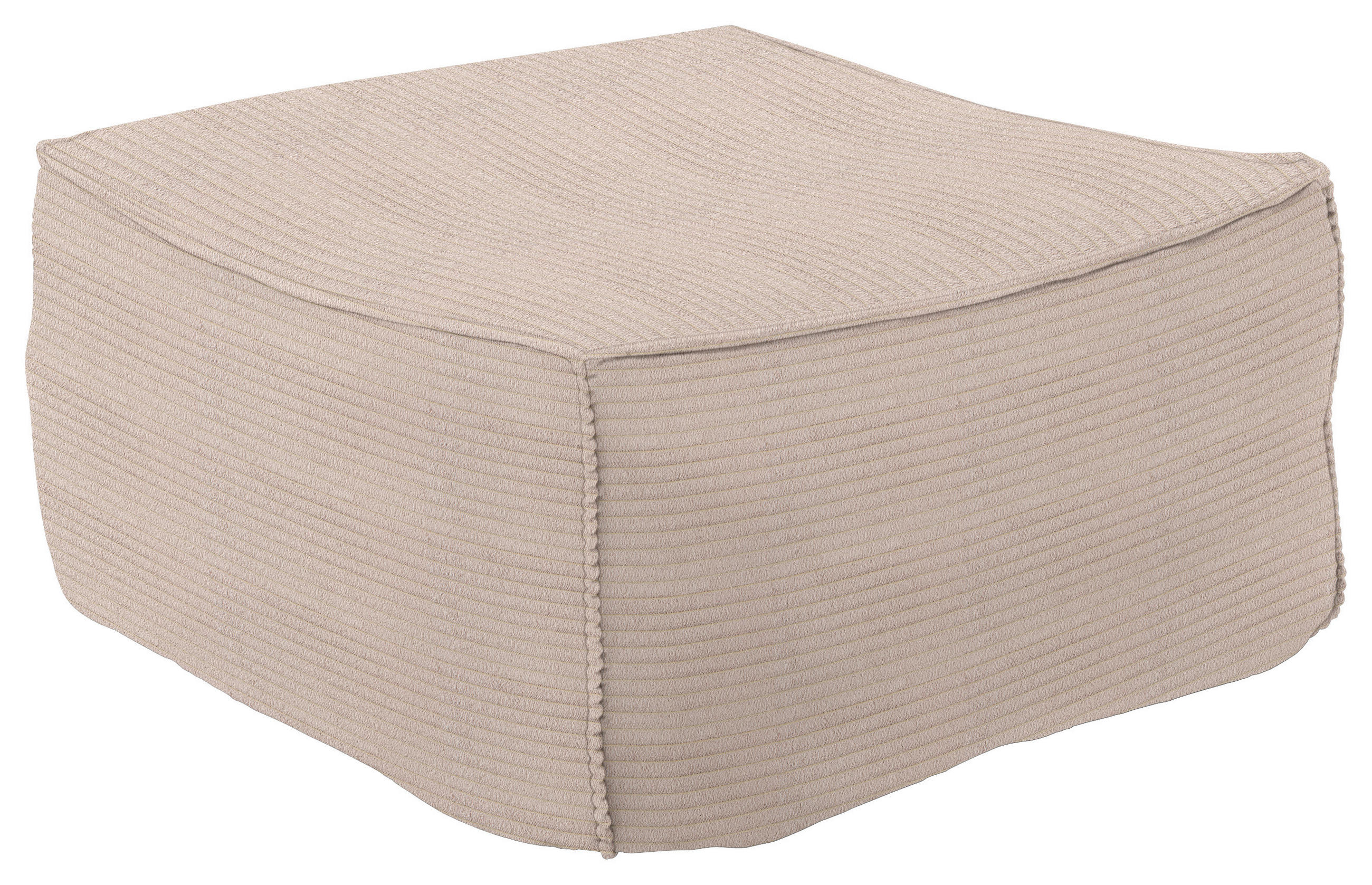 HOCKER in Textil Taupe  - Taupe, Design, Textil (86/38/86cm) - Lomoco