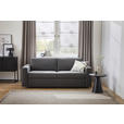 SCHLAFSOFA Webstoff Graphitfarben  - Schwarz/Graphitfarben, KONVENTIONELL, Kunststoff/Textil (218/84/98cm) - Novel