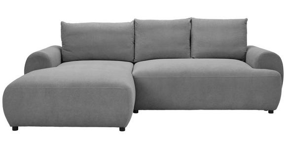 ECKSOFA  in Webstoff Dunkelgrau  175/265 cm  - Dunkelgrau/Schwarz, MODERN, Kunststoff/Textil (175/265cm) - Carryhome
