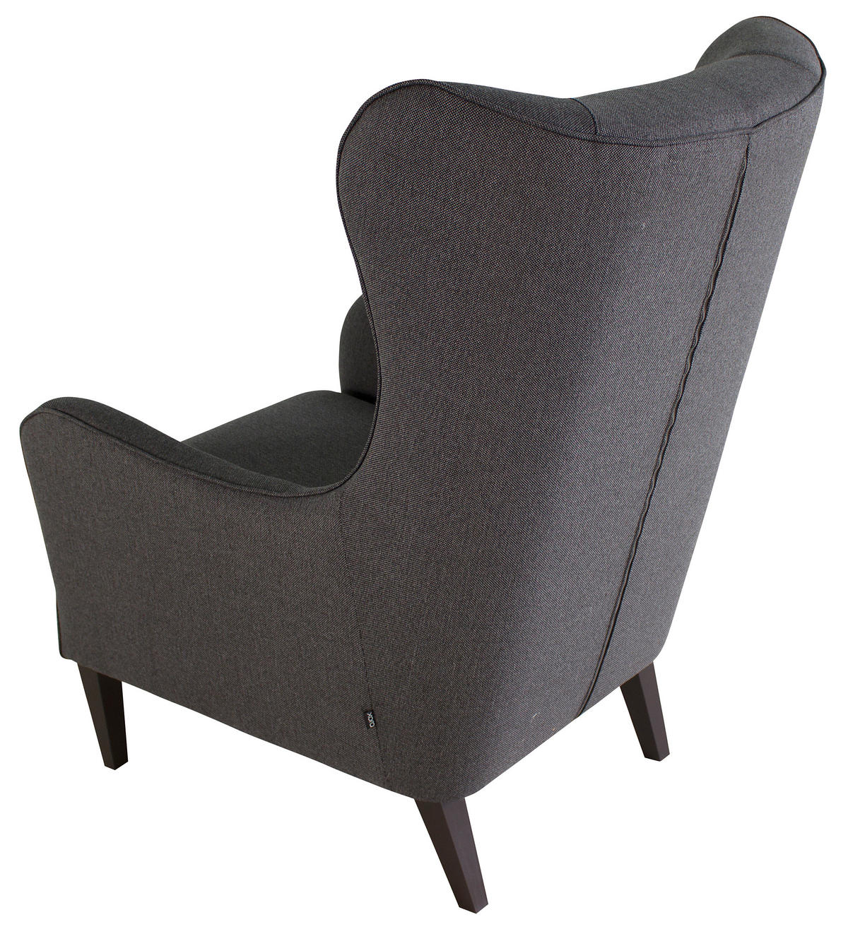 FOTELJ Z OPORO ZA GLAVO,  antracit tekstil - barve wenge/antracit, Design, tekstil/les (73/110/96cm) - Cantus