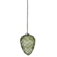 LED DÍSZLÁMPA - fehér/zöld, Basics (15,00/15,00/21,00cm) - X-Mas