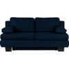 SCHLAFSOFA in Textil Dunkelblau  - Wengefarben/Dunkelblau, Konventionell, Holz/Textil (203/94/100cm) - Novel