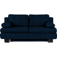 SCHLAFSOFA in Textil Dunkelblau  - Wengefarben/Dunkelblau, Konventionell, Holz/Textil (203/94/100cm) - Novel