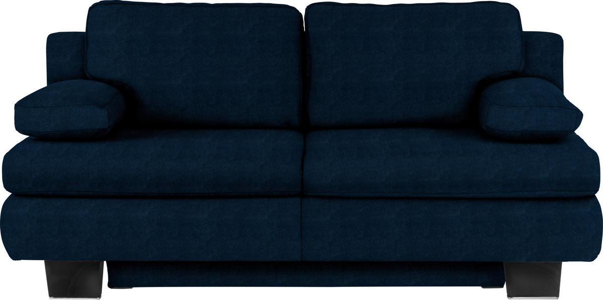 SCHLAFSOFA in Textil Dunkelblau  - Wengefarben/Dunkelblau, Konventionell, Holz/Textil (203/94/100cm) - Novel