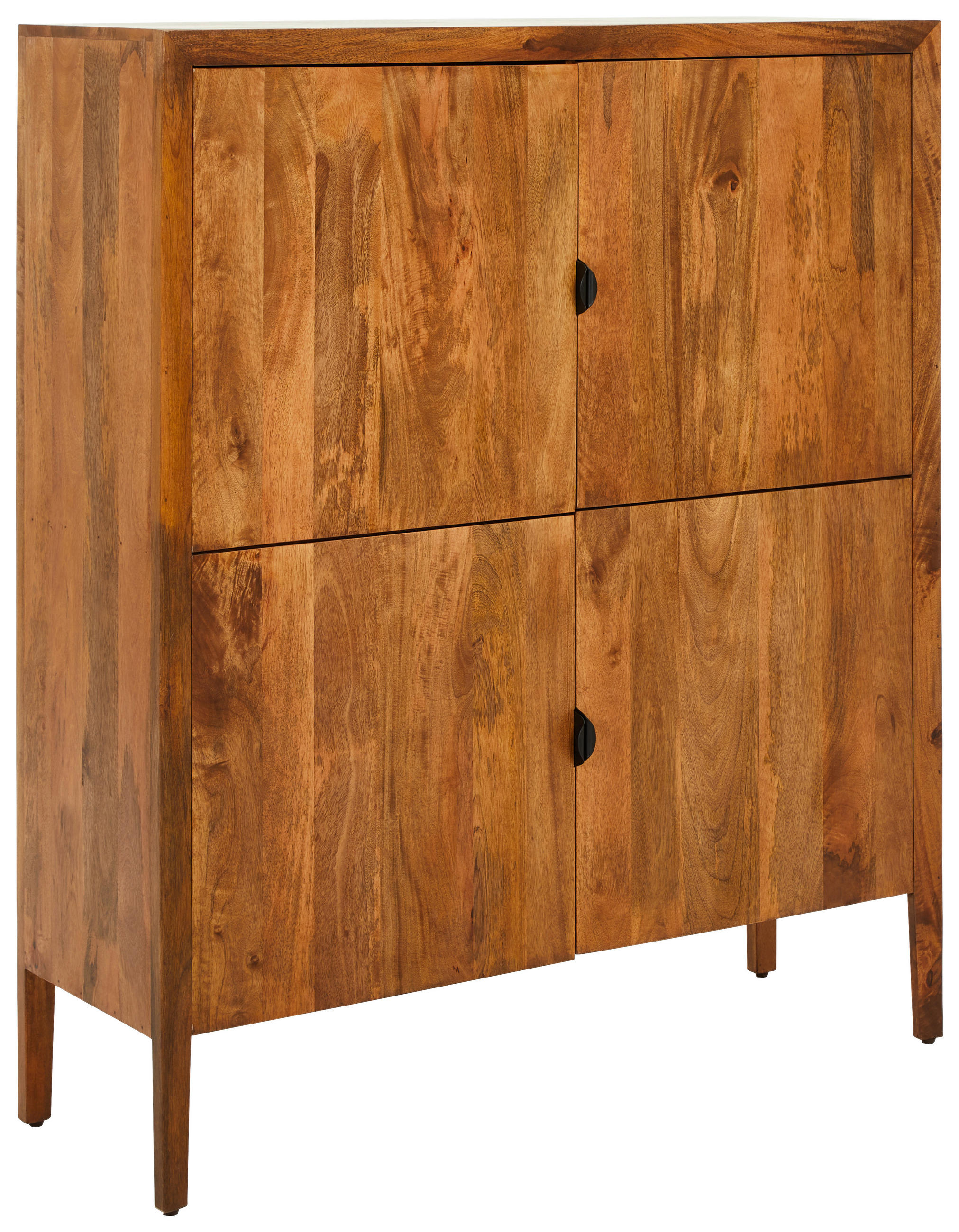 HIGHBOARD  in 120/140/40 cm  - Schwarz/Honig, LIFESTYLE, Holz/Metall (120/140/40cm) - MID.YOU