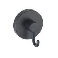 WANDHAKEN 2 Stück  in Schwarz  - Schwarz, Basics, Kunststoff (6/6,7/5cm) - Wenko