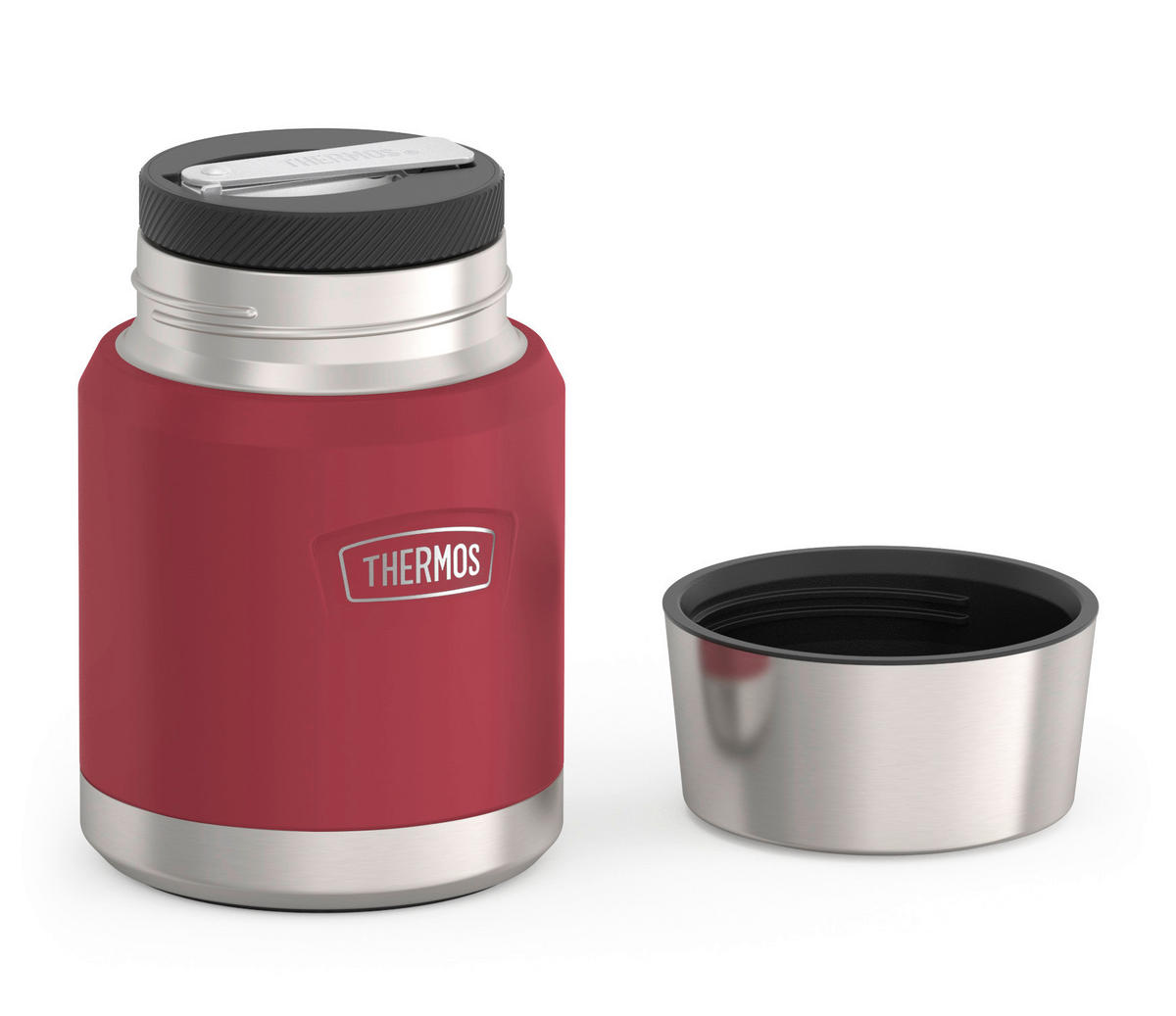 ISOLIERSPEISEGEFÄSS ICON 0,47 L  - Rot, Basics, Metall (0,47l) - Thermos
