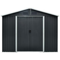 GERÄTEHAUS 301/214/238 cm  - Anthrazit/Weiß, Basics, Metall (301/214/238cm)