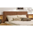 BETT 180/200 cm  in Zirbelkieferfarben, Rostfarben  - Rostfarben/Zirbelkieferfarben, Natur, Holz/Textil (180/200cm) - Valnatura