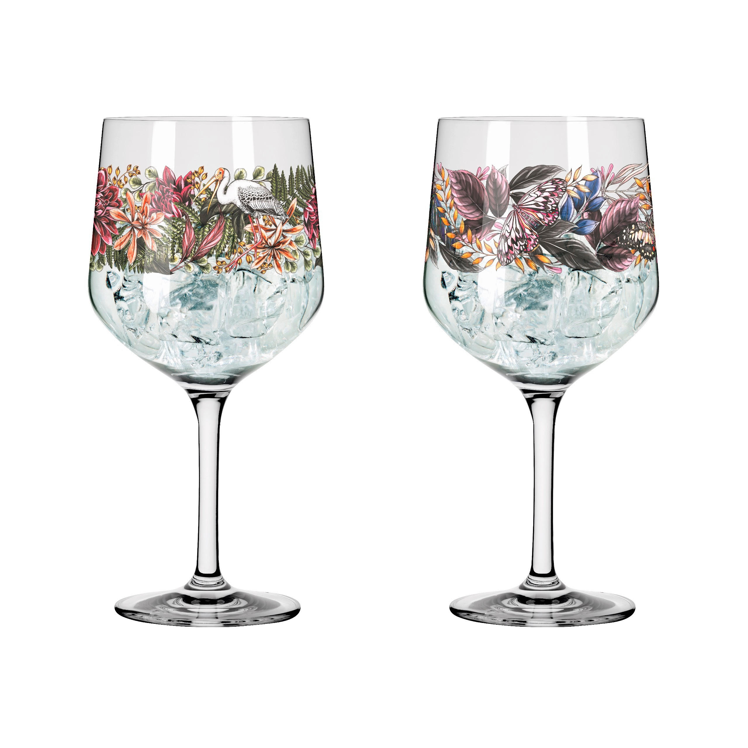 GINGLAS 720 ml 2-teilig  - Pink/Rot, LIFESTYLE, Glas (8,3/21,8cm) - Ritzenhoff