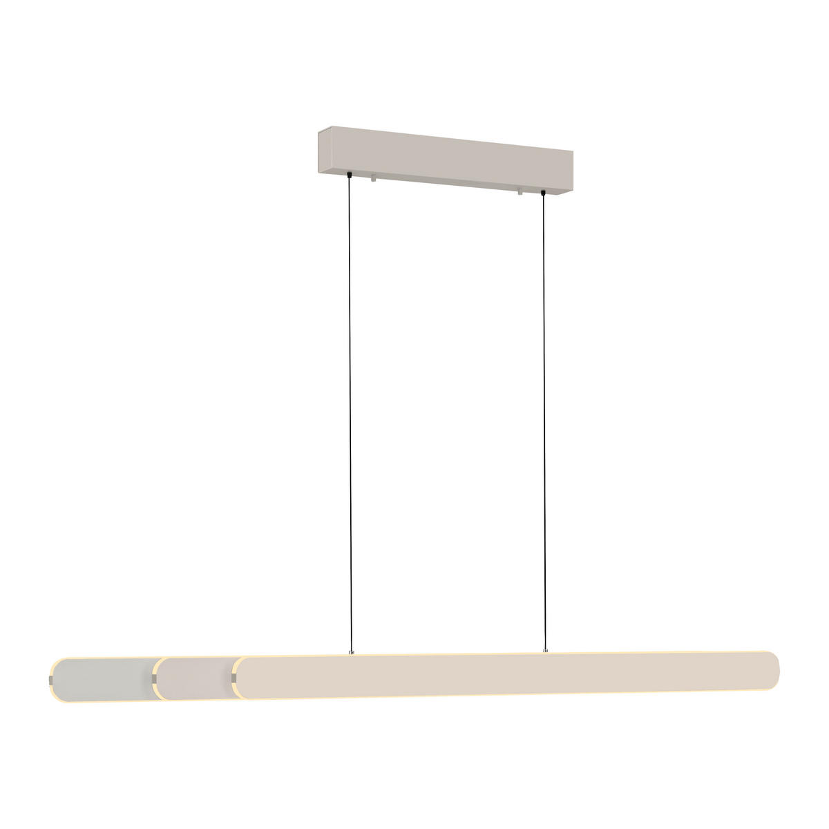 LED-PENDELLEUCHTE 160/5,5/180 cm  - Creme, Design, Kunststoff/Metall (160/5,5/180cm) - Schöner Wohnen
