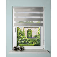 DOPPELROLLO 60/150 cm  - Grau, Design, Textil (60/150cm)