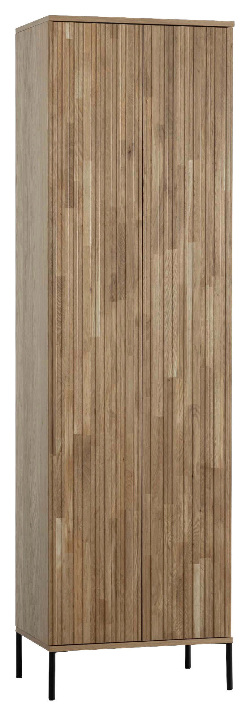 MEHRZWECKSCHRANK 60/210/42 cm  in Eichefarben  - Eichefarben/Schwarz, Design, Holz/Holzwerkstoff (60/210/42cm) - Ambia Home