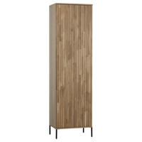 MEHRZWECKSCHRANK 60/210/42 cm  in Eichefarben  - Eichefarben/Schwarz, Design, Holz/Holzwerkstoff (60/210/42cm) - Ambia Home