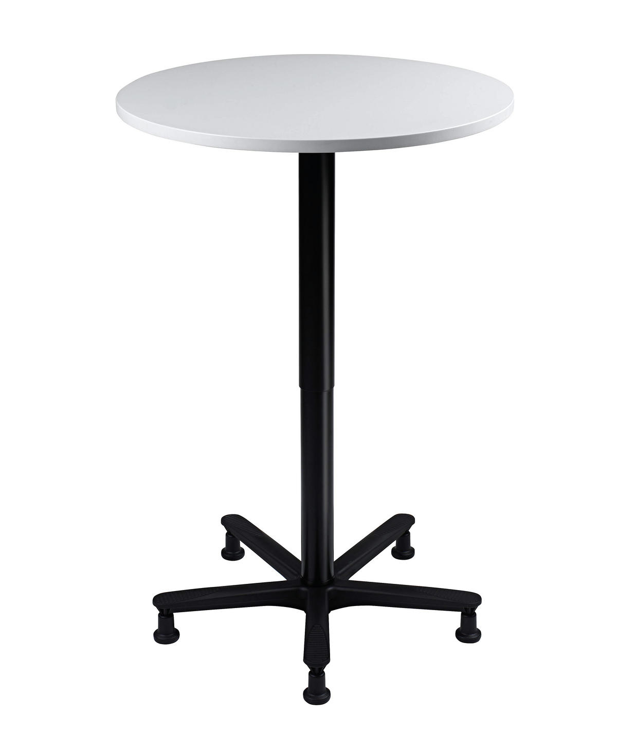 STEHTISCH 80/80/72-114 cm  - Schwarz/Grau, KONVENTIONELL, Holzwerkstoff/Metall (80/80/72-114cm) - Venda