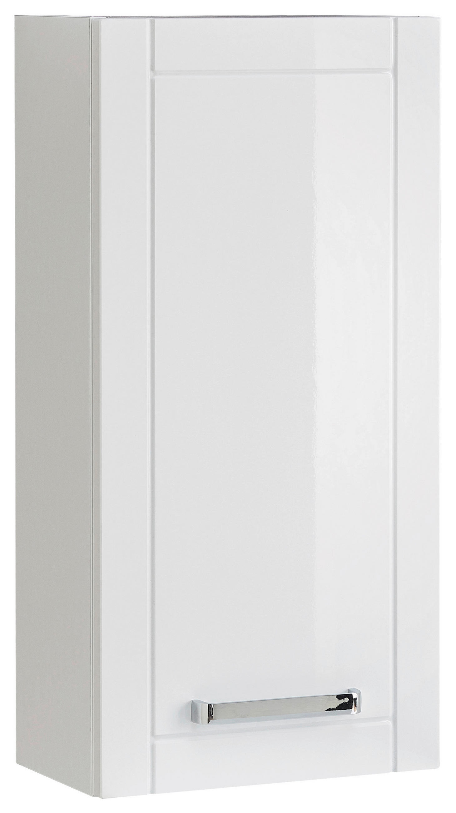 HÄNGESCHRANK 35/78,6/42,4 cm  - Chromfarben/Weiß Hochglanz, MODERN, Glas/Holzwerkstoff (35/78,6/42,4cm) - Sadena
