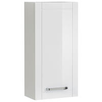 HÄNGESCHRANK 35/78,6/42,4 cm  - Chromfarben/Weiß Hochglanz, MODERN, Glas/Holzwerkstoff (35/78,6/42,4cm) - Sadena