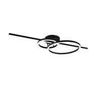 LED-DECKENLEUCHTE    100/40/12,5 cm  - Schwarz, Basics, Metall (100/40/12,5cm) - Trio Leuchten