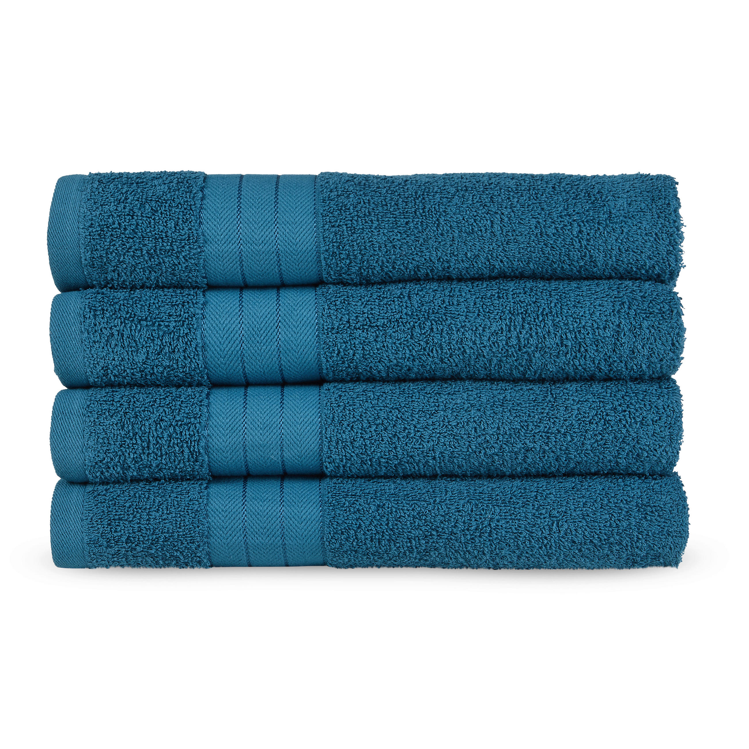 FROTTIERSET Good Morning Petrol 4-teilig  - Petrol, Basics, Textil (50/100cm)