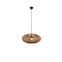 HÄNGLAMPA Hedda 52/150 cm  - brun/svart, Natur, metall/naturmaterial (52/150cm) - Trio Leuchten