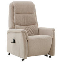 FERNSEHSESSEL in Mikrofaser Beige  - Beige/Schwarz, KONVENTIONELL, Kunststoff/Textil (70/105/88cm) - Valdera