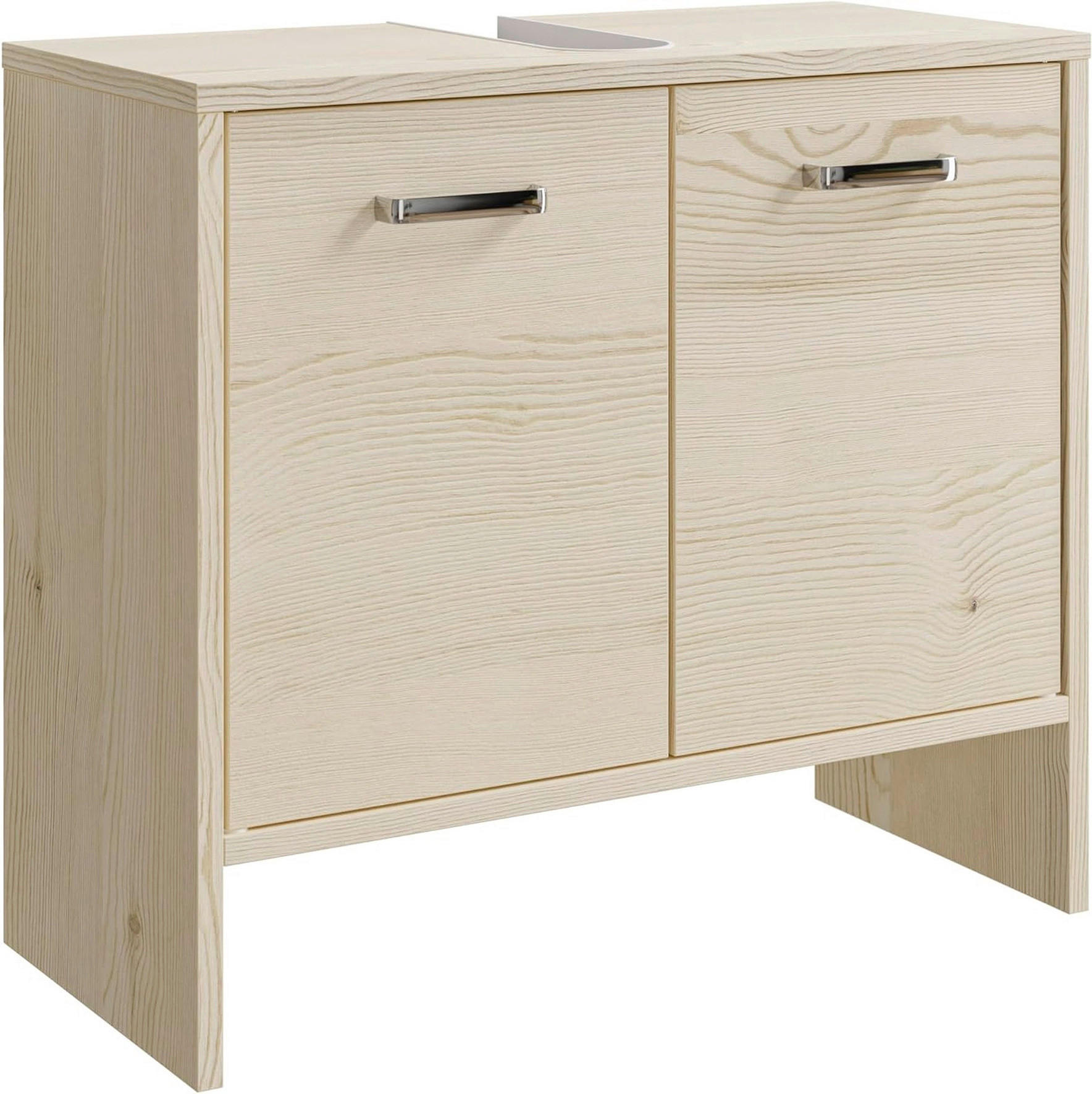 WASCHBECKENUNTERSCHRANK 60,6/54,3/28,4 cm  - Chromfarben/Pinienfarben, Basics, Holzwerkstoff (60,6/54,3/28,4cm) - Pelipal