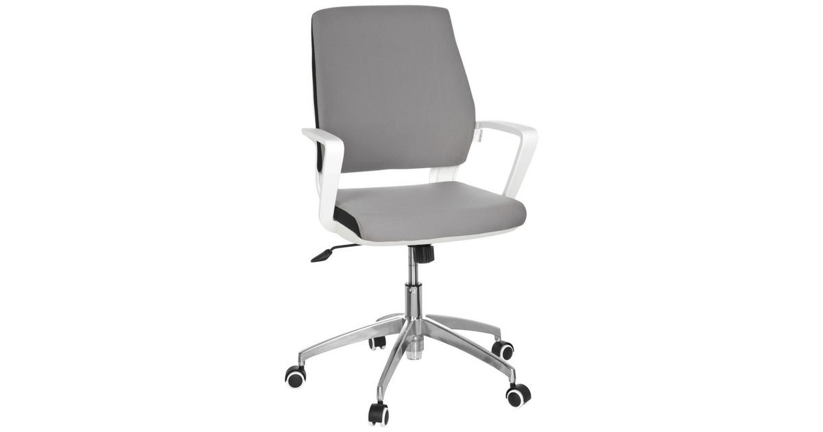 MID.YOU DREHSTUHL Flachgewebe Grau, Weiß jetzt nur online  