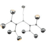 HÄNGELEUCHTE 148/110/159 cm  - Chromfarben, Trend, Metall (148/110/159cm) - Novel