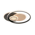 LED-DECKENLEUCHTE 49,5/42/6 cm   - Goldfarben/Schwarz, Design, Kunststoff/Metall (49,5/42/6cm) - Novel