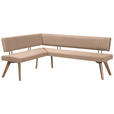 ECKBANK 160/170 cm  in Beige, Wildeiche  - Wildeiche/Eichefarben, Design, Holz/Textil (160/170cm) - Venda