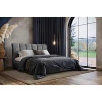 POLSTERBETT 160/200 cm  in Graphitfarben  - Graphitfarben, Modern, Holz/Holzwerkstoff (160/200cm) - MID.YOU