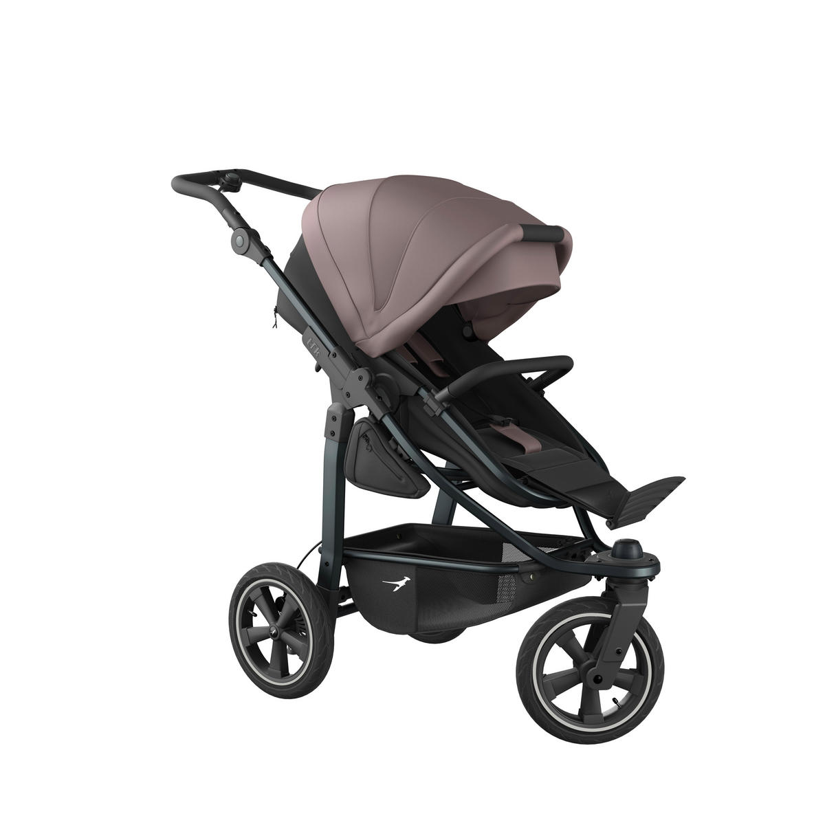 KOMBIKINDERWAGEN  mono3 2-in-1 Kombikinderwagen  braun  - Schwarz/Braun, Basics, Textil/Metall (57/111/120cm) - TFK
