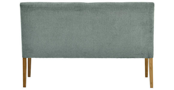 SITZBANK 137/92/66 cm Webstoff Eichefarben, Mintgrün Eiche massiv  - Eichefarben/Mintgrün, KONVENTIONELL, Holz/Textil (137/92/66cm) - Cantus