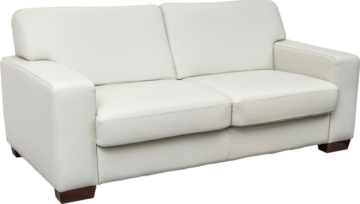 ÜLŐGARNITÚRA bőr  - diófa, Basics, bőr/fa (183/81/95cm) - Andante