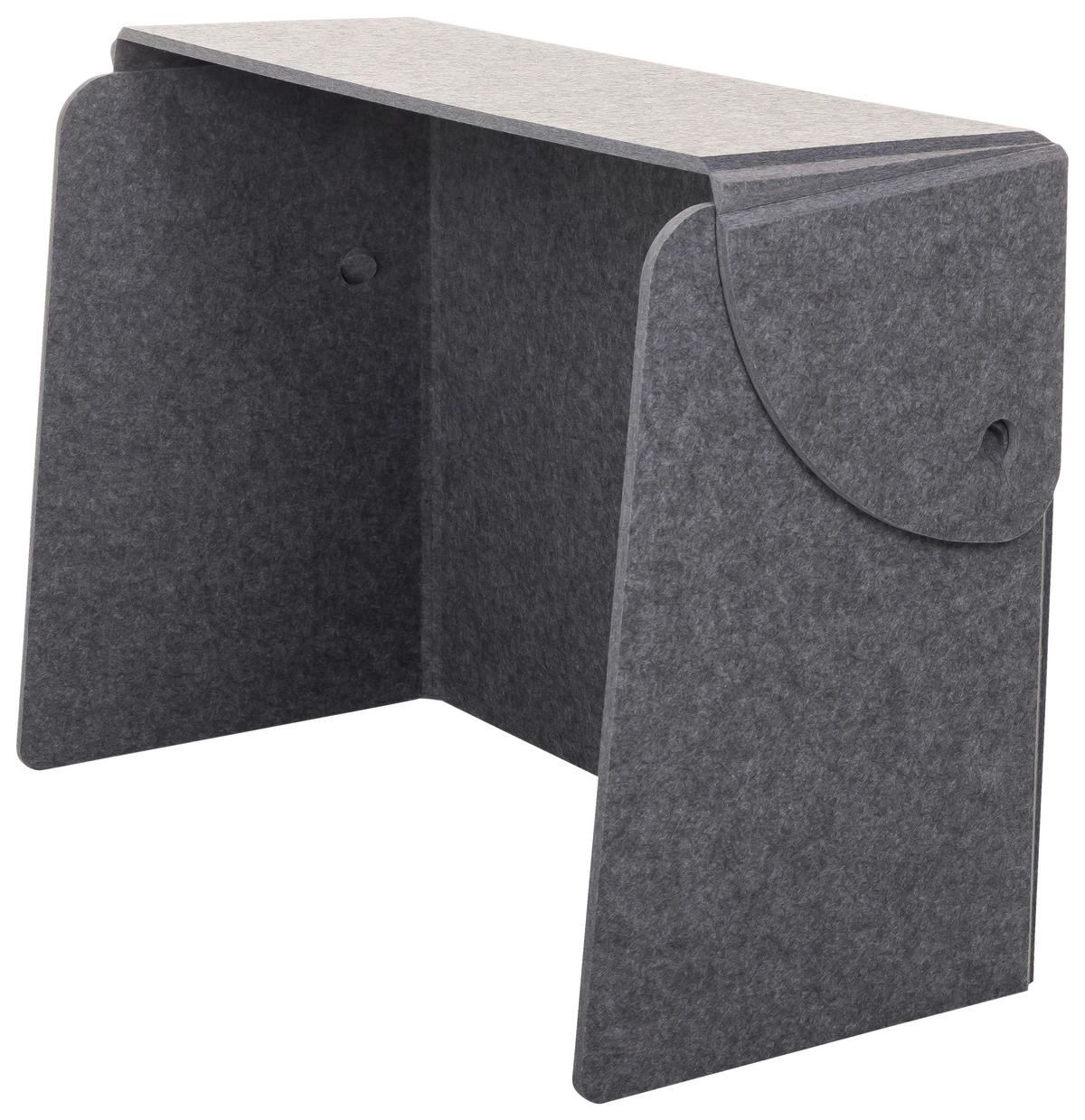 TRENNWAND Textil, Kunststoff Grau  - Grau, Basics, Kunststoff/Textil (84/58/40cm) - MID.YOU