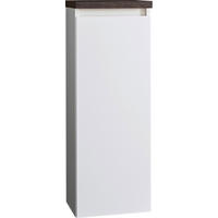 MIDISCHRANK 30/85,8/30 cm  - Weiss/Eichefarben, Design, Glas/Holzwerkstoff (30/85,8/30cm) - Novel