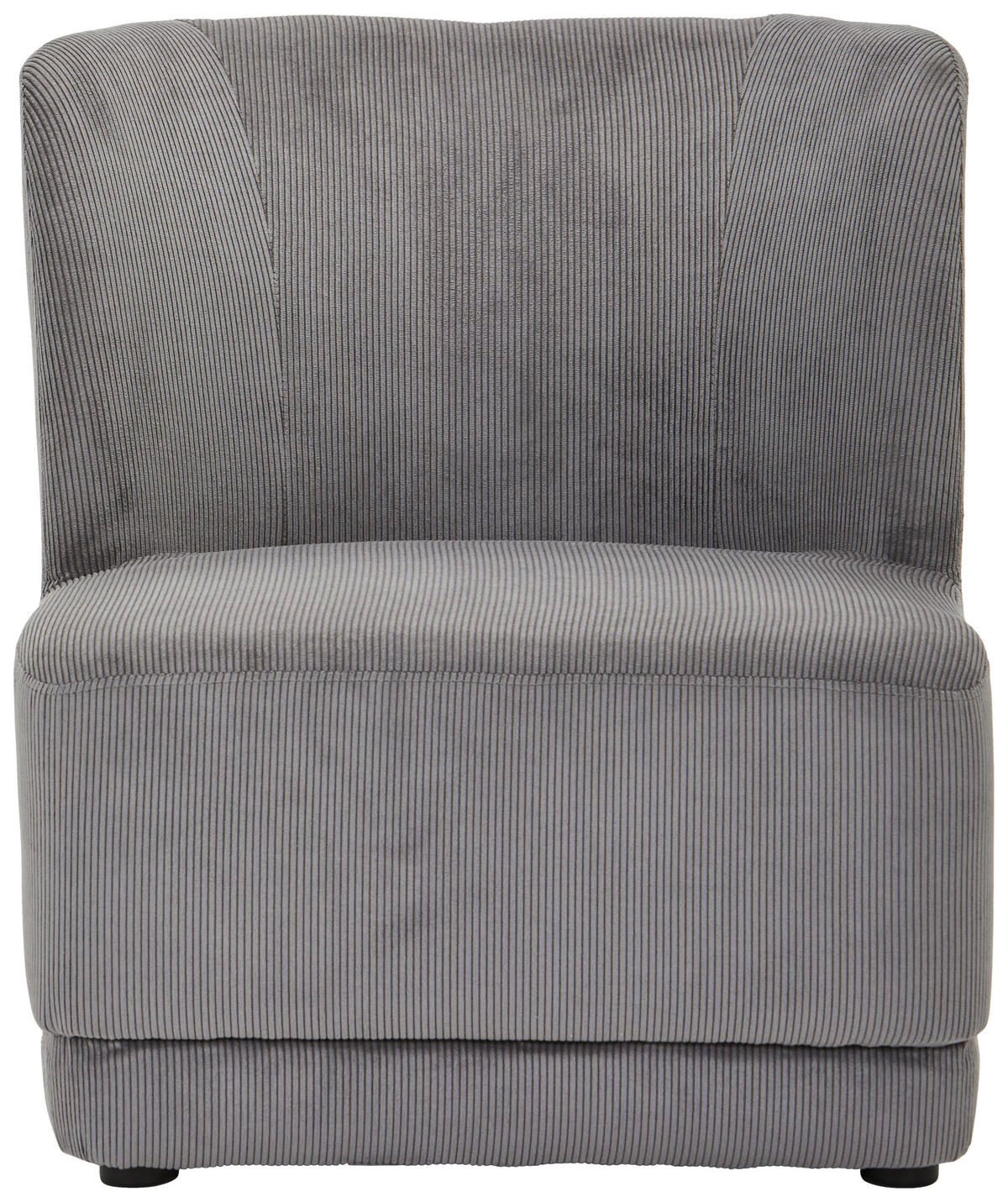 SESSEL Cord Grau    - Grau, Design, Holz/Textil (64/71/73cm) - MID.YOU