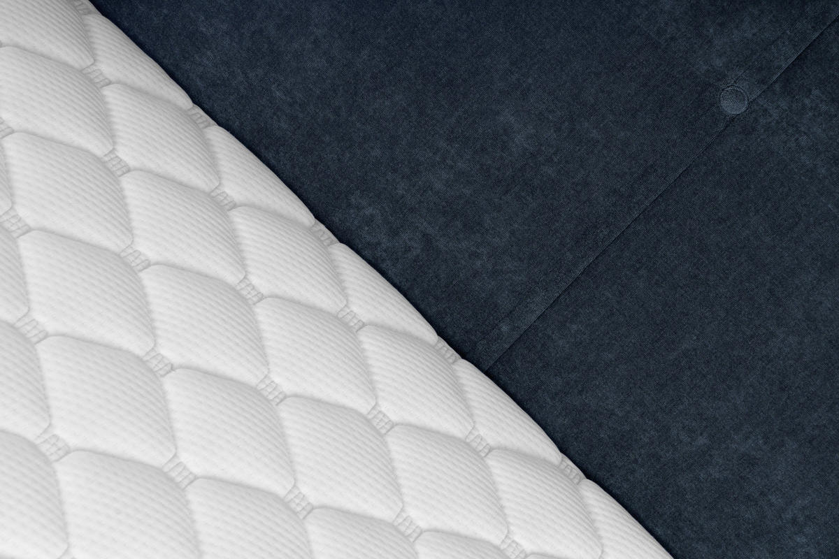 BOXBETT 180/200 cm  in Blau  - Blau/Schwarz, KONVENTIONELL, Holz/Textil (180/200cm) - Welnova