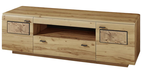 LOWBOARD 190/59/47 cm - Buchefarben/Graphitfarben, KONVENTIONELL, Holzwerkstoff/Metall (190/59/47cm) - Cantus