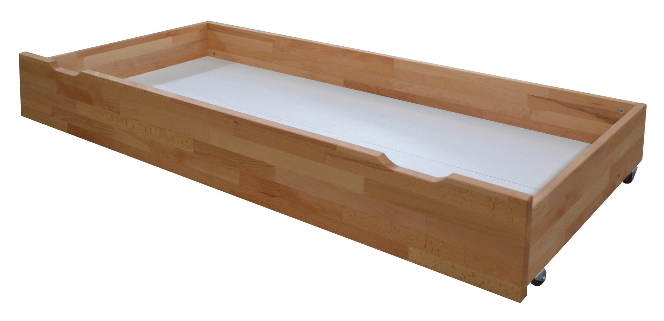 ÚLOŽNÝ PRIESTOR POD POSTEĽ, 152/16/63 cm, buk - farba buka, Natur, drevo/plast (152/16/63cm) - Carryhome