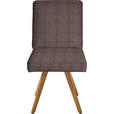 STUHL  in Flachgewebe Holz, Textil  - Eichefarben/Dunkelbraun, Design, Holz/Textil (46/94/58cm) - Dieter Knoll