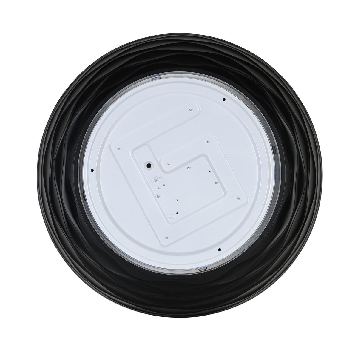 DECKENLEUCHTE 48/10 cm  - Goldfarben/Schwarz, Trend, Kunststoff/Metall (48/10cm) - Collett's Monde