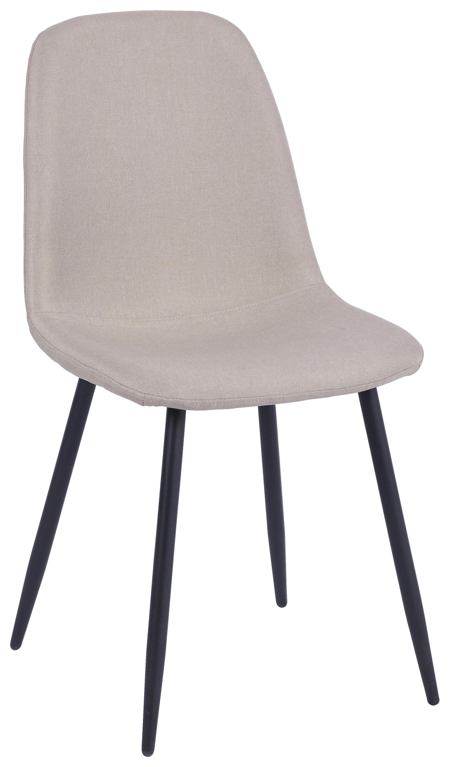 Vierfußstuhl Mona Leinenoptik Beige