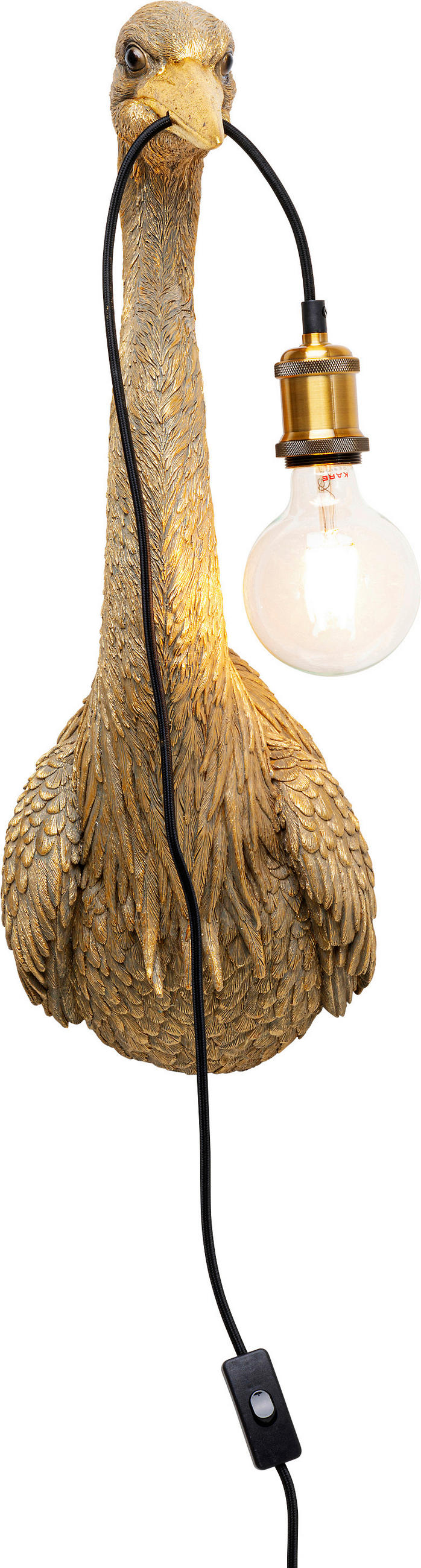 LED-WANDLEUCHTE - Goldfarben, Design, Kunststoff (26/62/22cm)