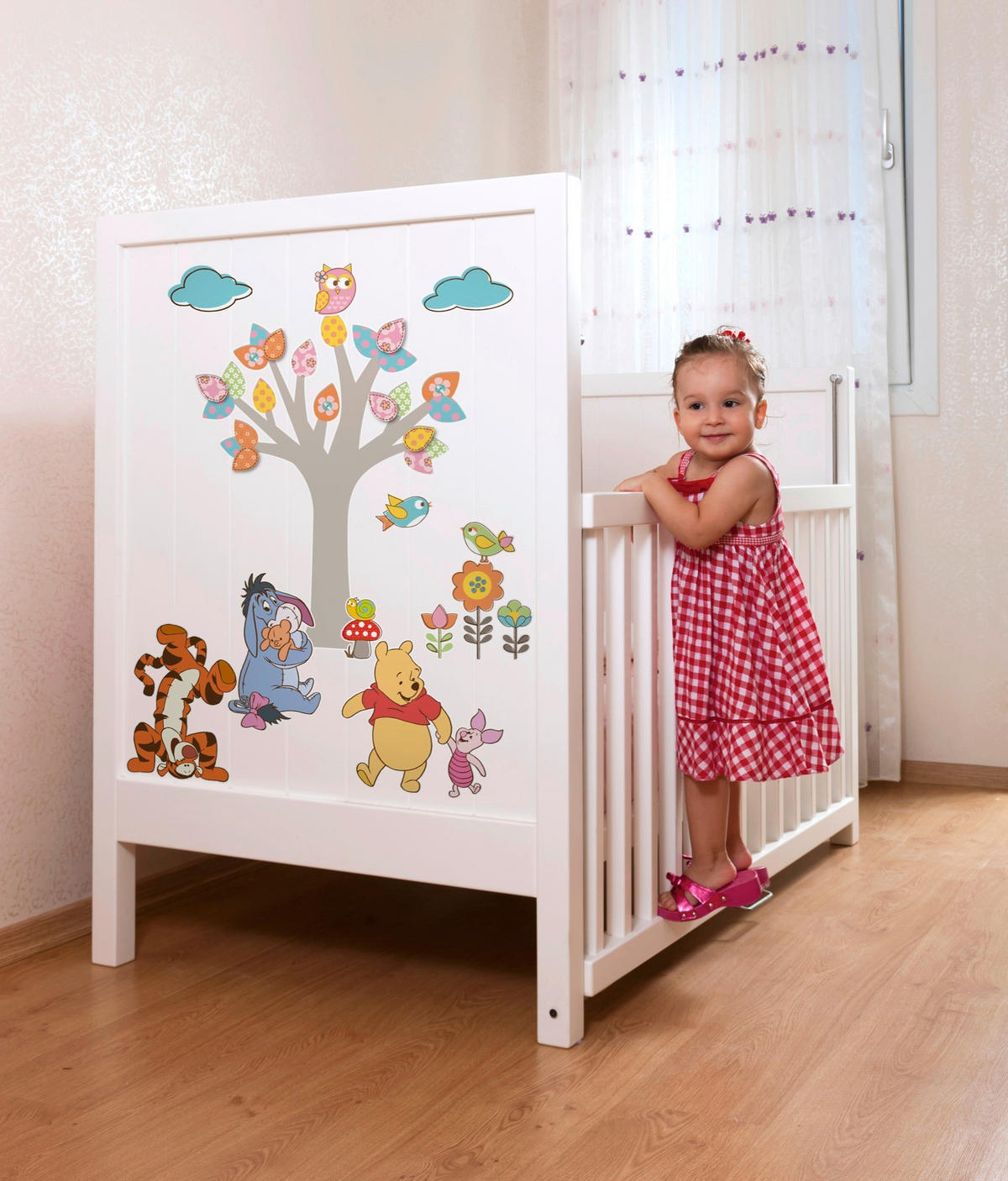 DEKOSTICKER Winnie Pooh Nature Lovers  - Klar/Multicolor, LIFESTYLE, Kunststoff (50/70cm) - Komar