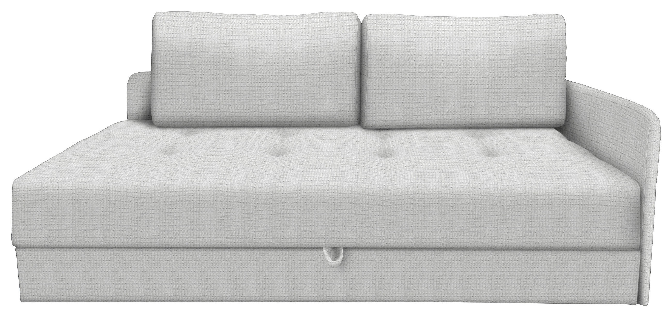 LIEGE in Velours Ecru  - Ecru/Schwarz, KONVENTIONELL, Kunststoff/Textil (205/80/95cm) - Xora