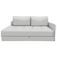 LIEGE in Velours Ecru  - Ecru/Schwarz, Konventionell, Kunststoff/Textil (205/80/95cm) - Xora