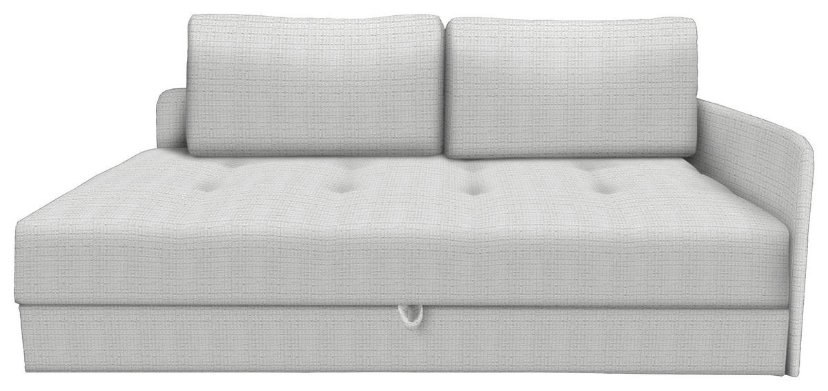 LIEGE in Velours Ecru  - Ecru/Schwarz, Konventionell, Kunststoff/Textil (205/80/95cm) - Xora